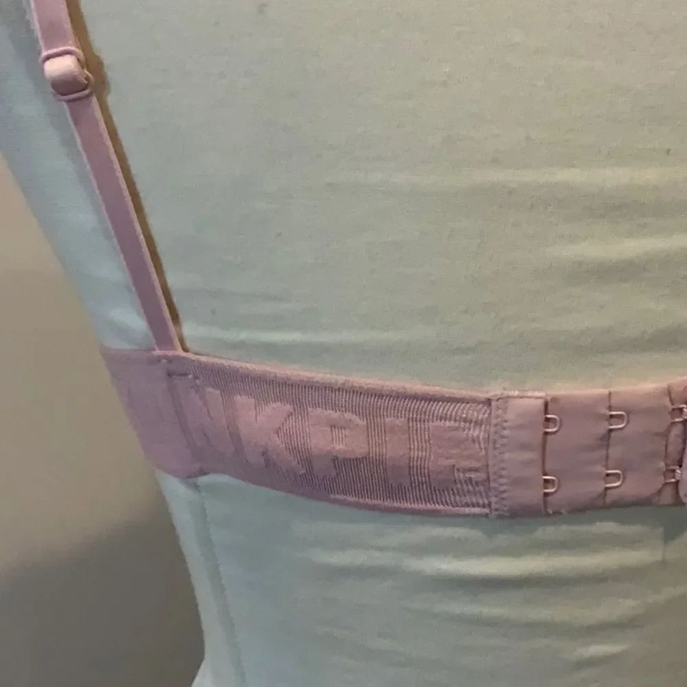 VS Pink Velvet Triangle Bralette in Baby Pink Small - Picture 6 of 10